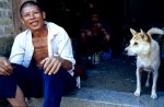 Man With Boy and Dog #2